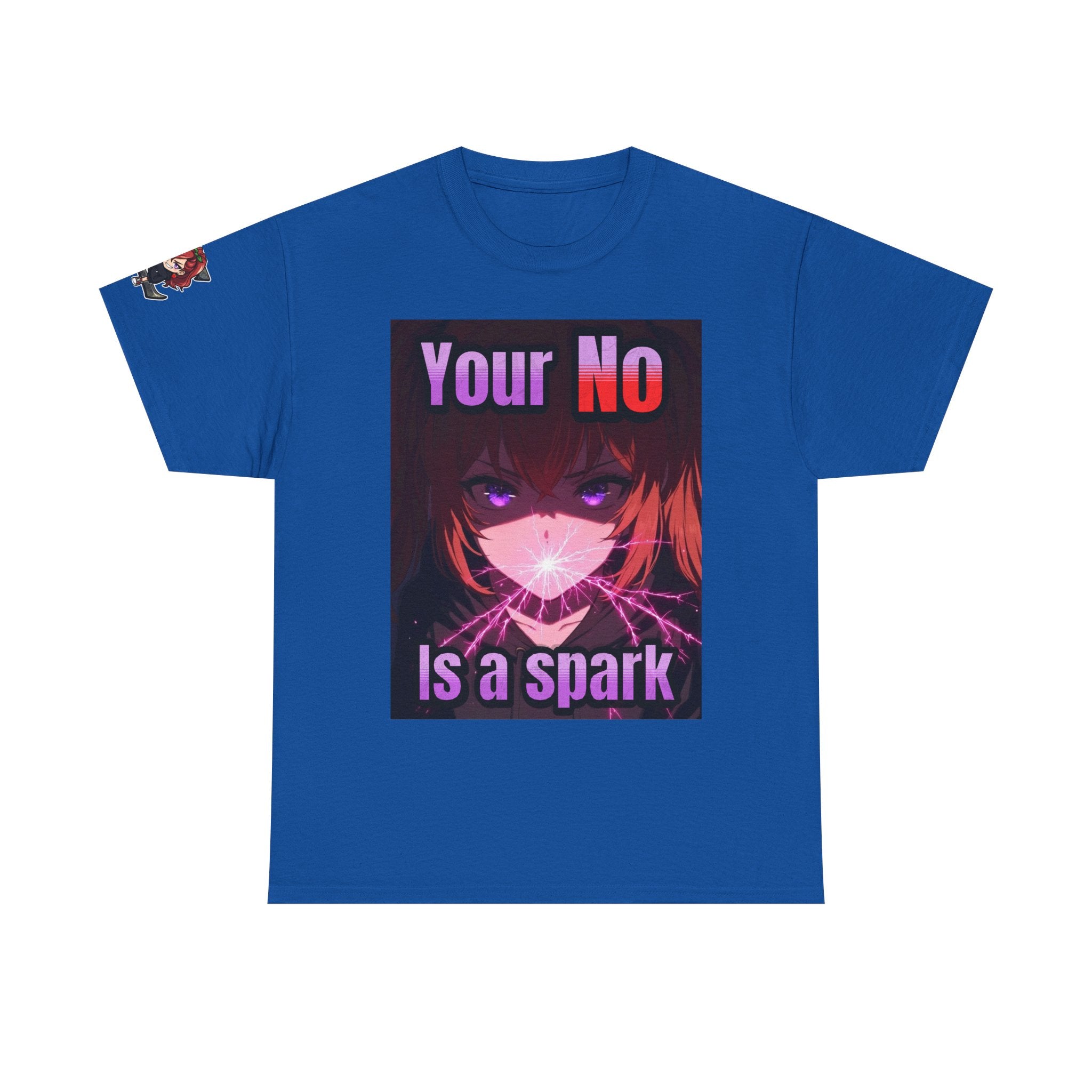 Graphic Tee — “Your No Is a Spark” Anime-Inspired Motivational T-Shirt