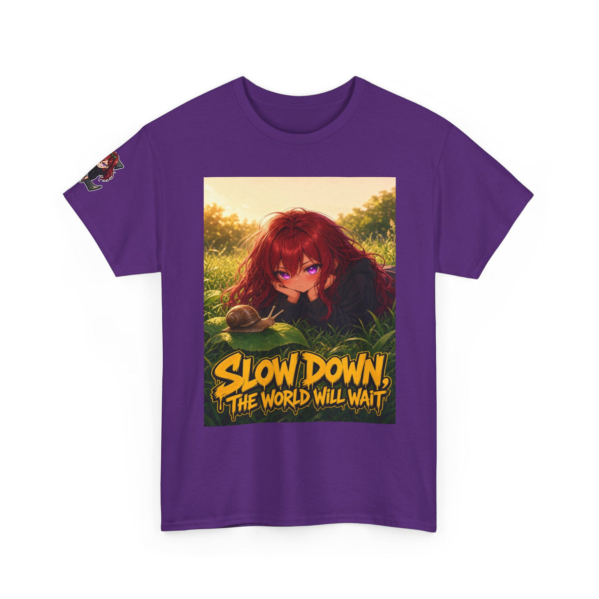 Slow Down, The World Will Wait — Nova Snail Tee