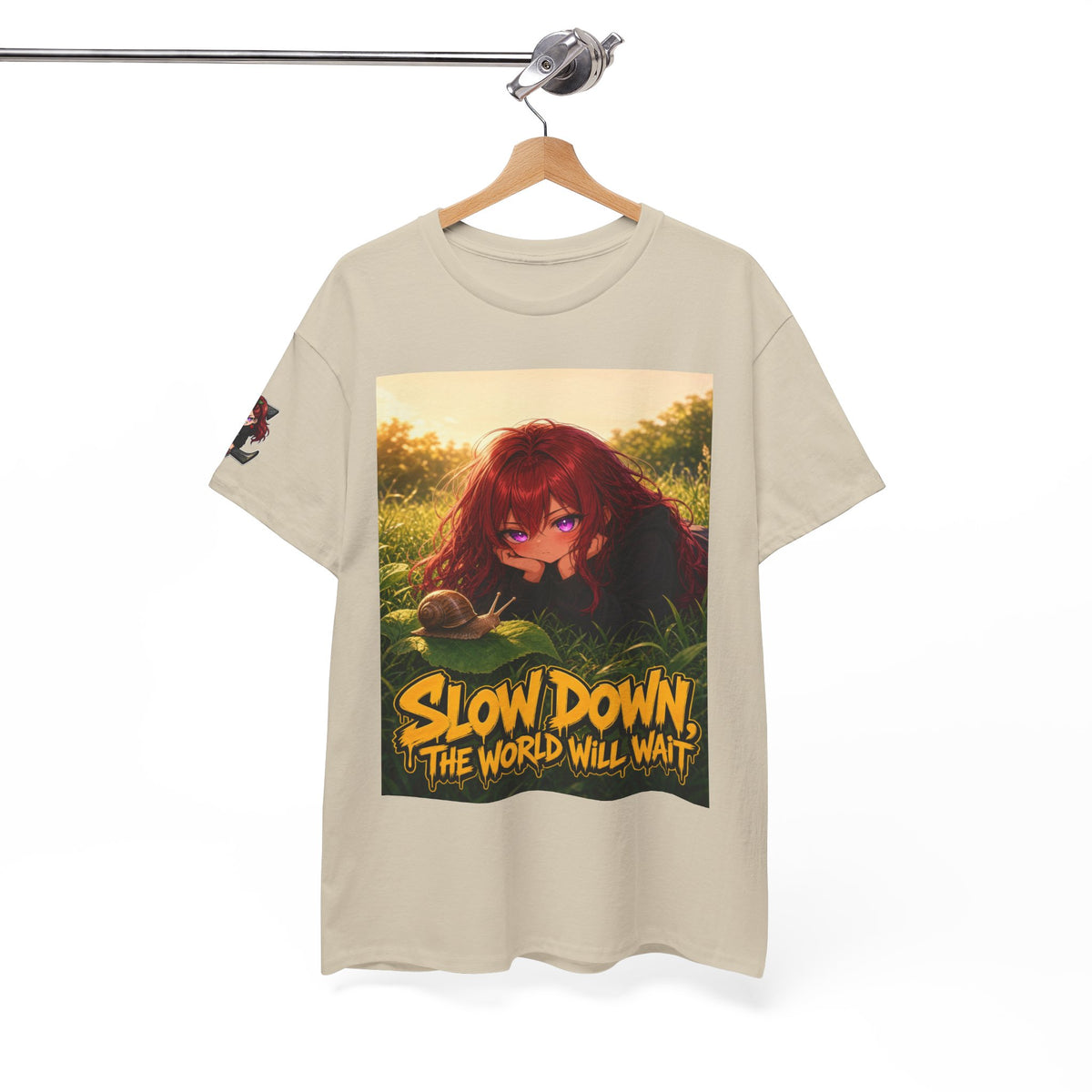 Slow Down, The World Will Wait — Nova Snail Tee