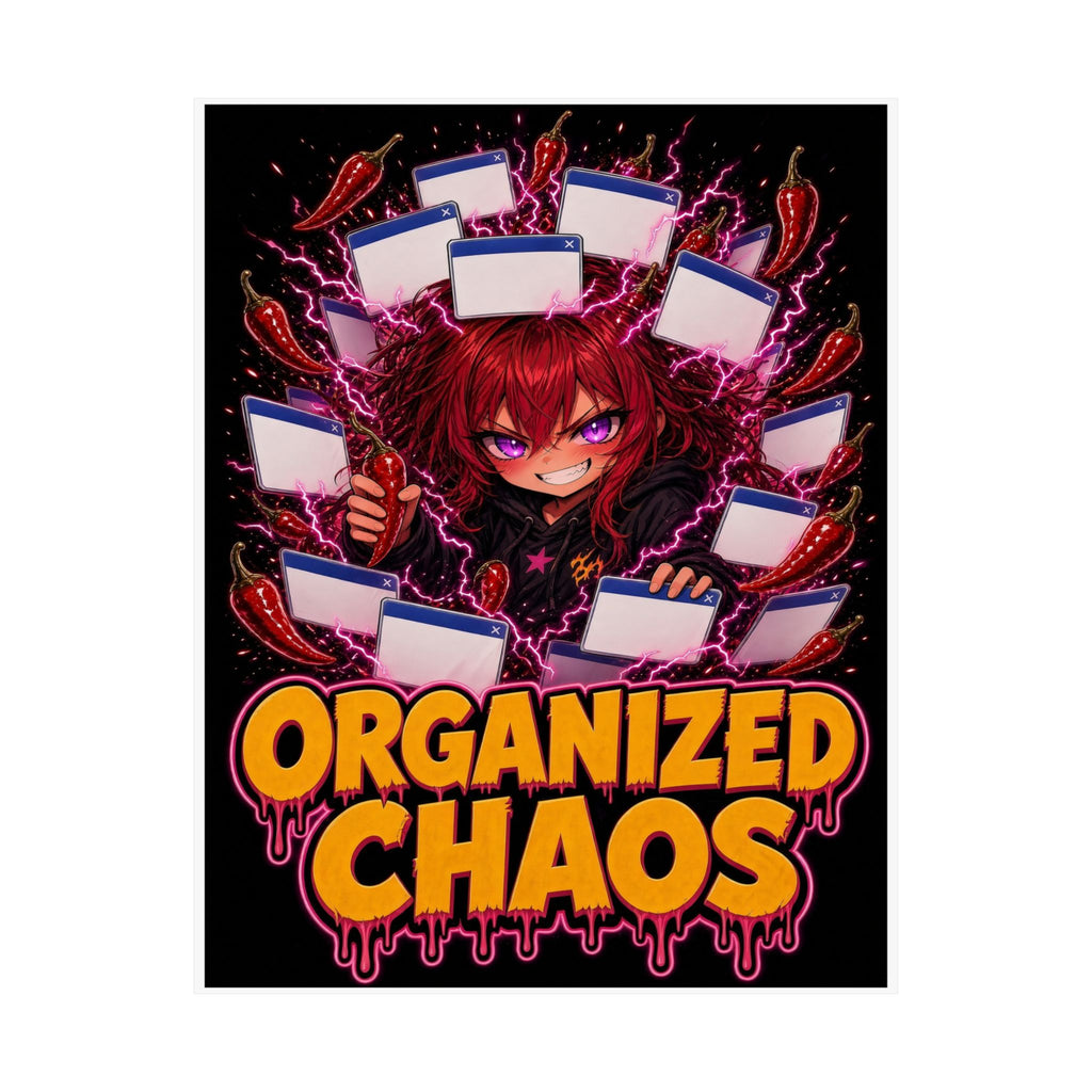 Organized Chaos: 47 Tabs, One Plan — Nova Poster (Nova Chaos)