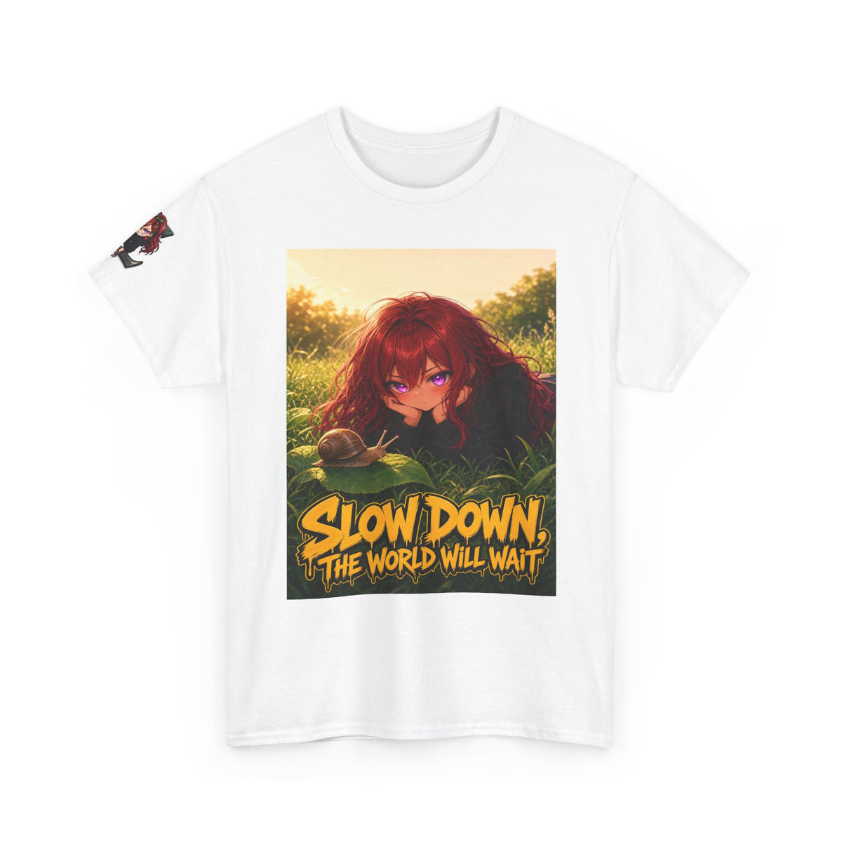 Slow Down, The World Will Wait — Nova Snail Tee