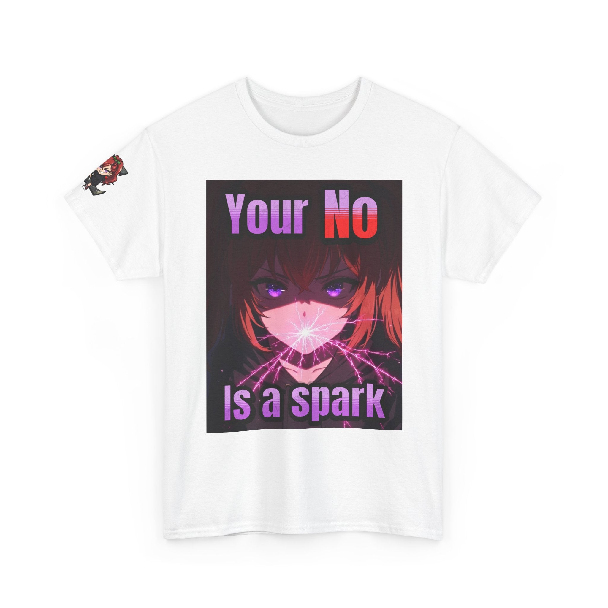 Graphic Tee — “Your No Is a Spark” Anime-Inspired Motivational T-Shirt