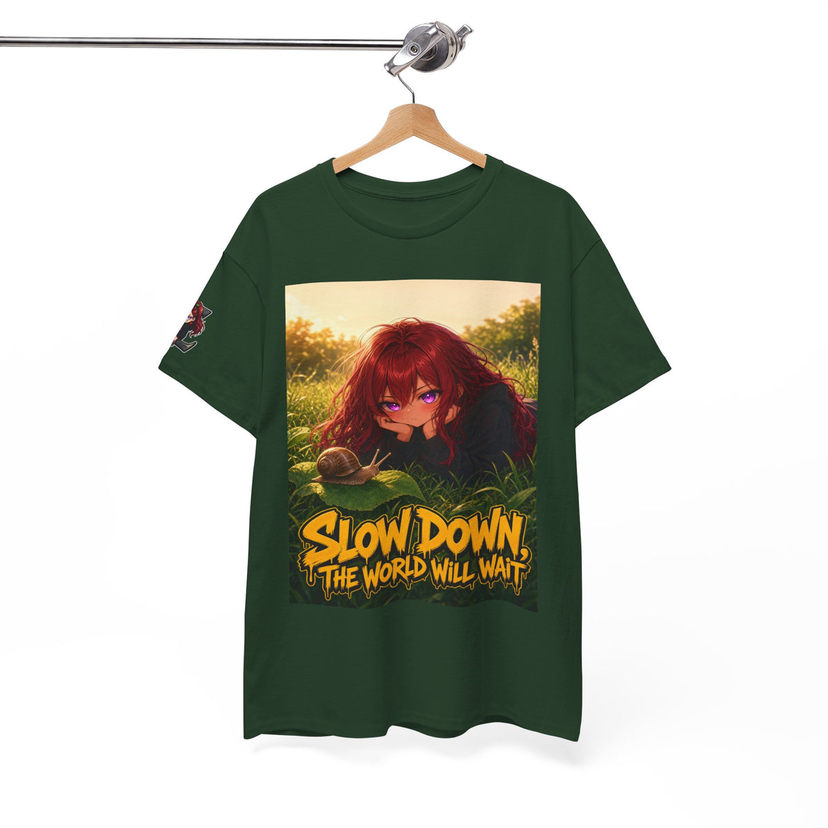 Slow Down, The World Will Wait — Nova Snail Tee