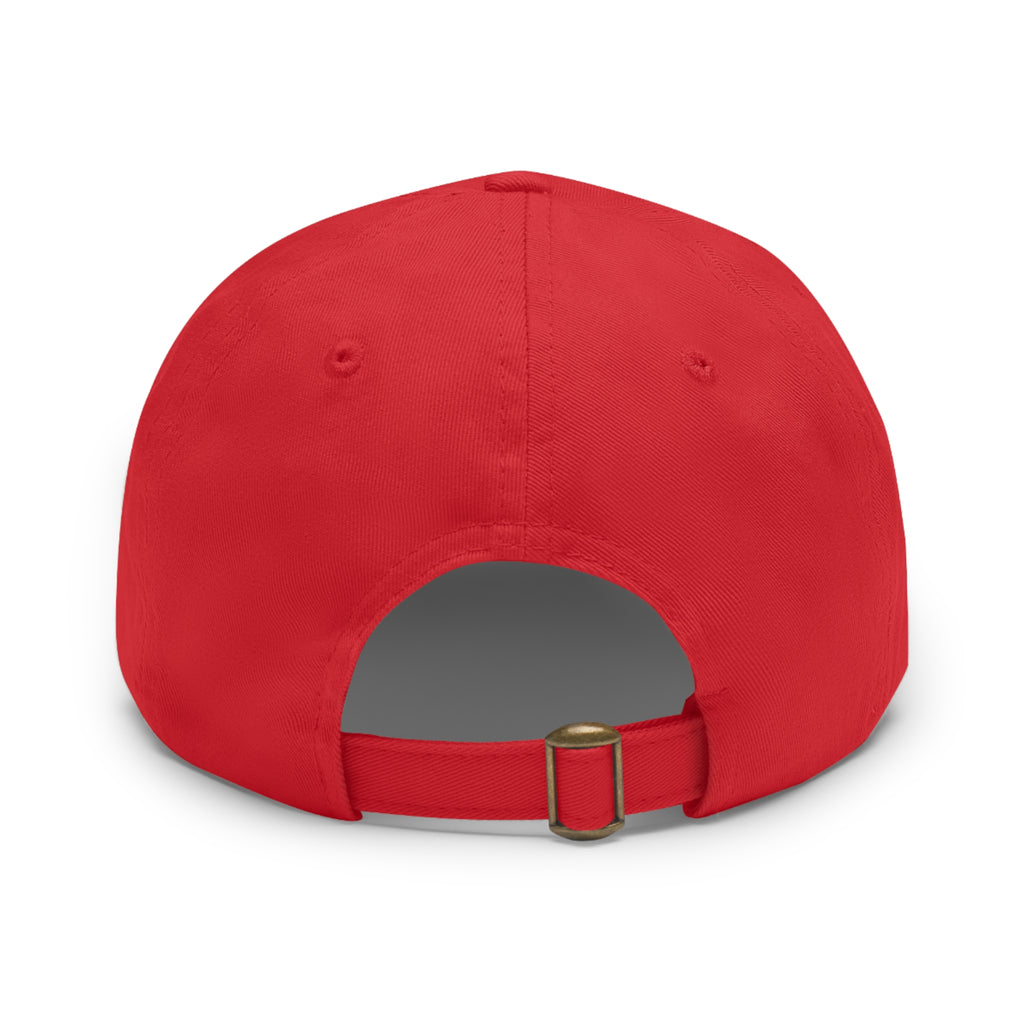 'It All Started With Chickens' Leather Patch Cap