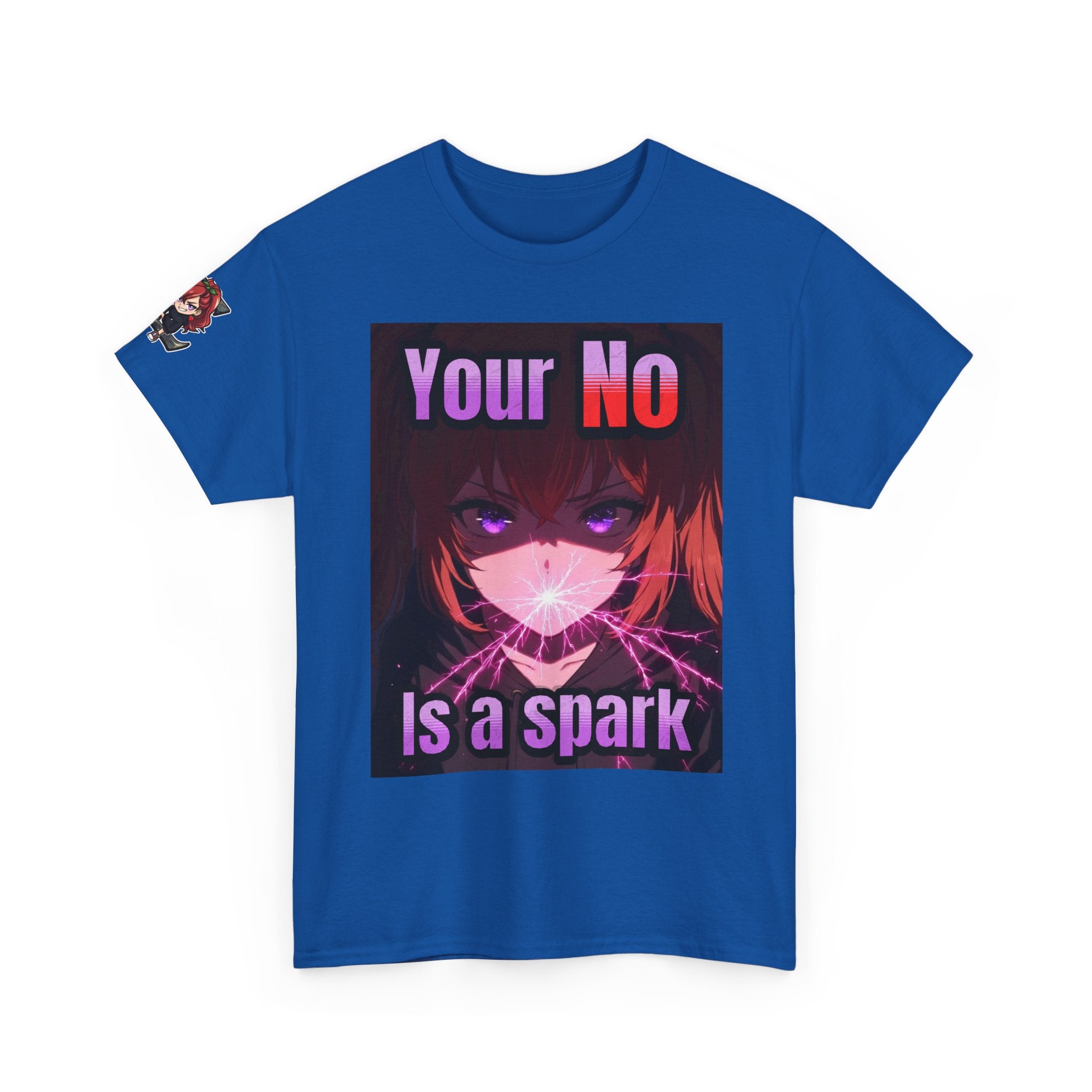 Graphic Tee — “Your No Is a Spark” Anime-Inspired Motivational T-Shirt