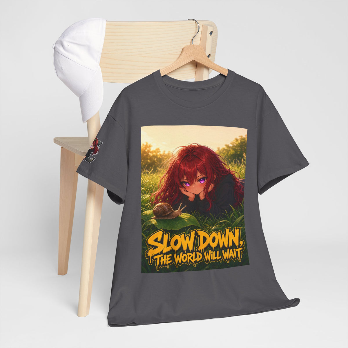 Slow Down, The World Will Wait — Nova Snail Tee