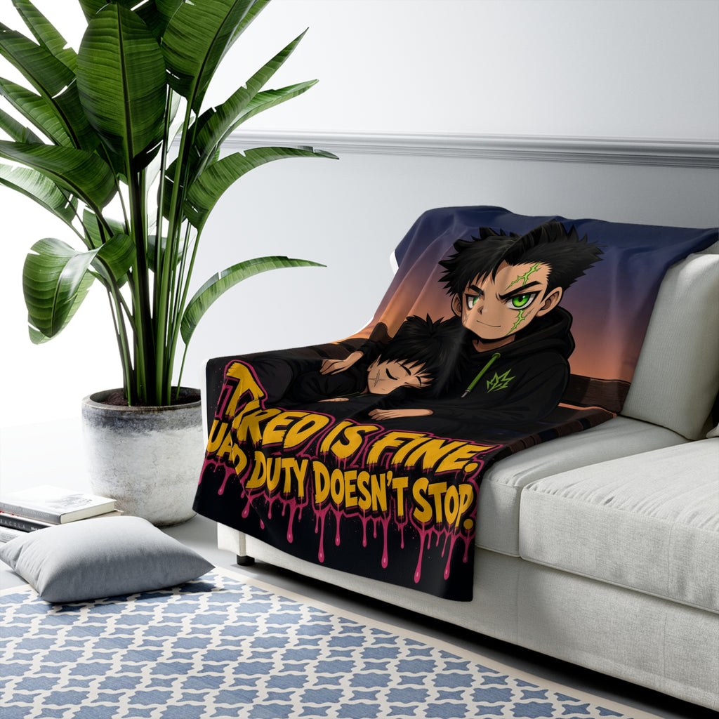 Tired Is Fine — Night Watch — Silas Sherpa Blanket (Silas Protector)