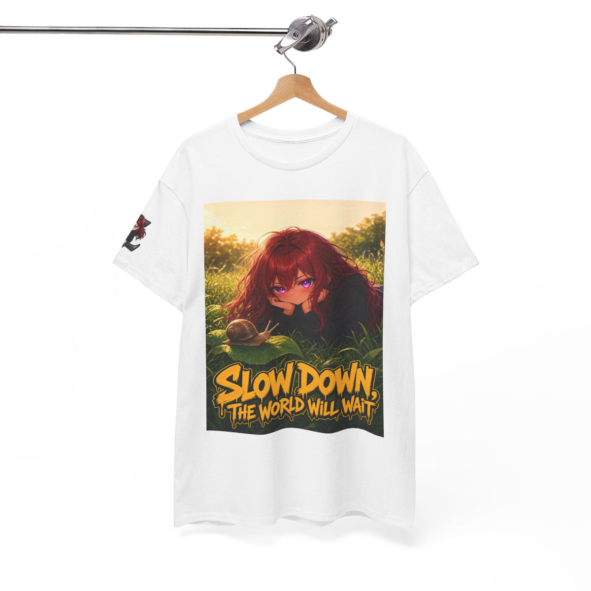 Slow Down, The World Will Wait — Nova Snail Tee