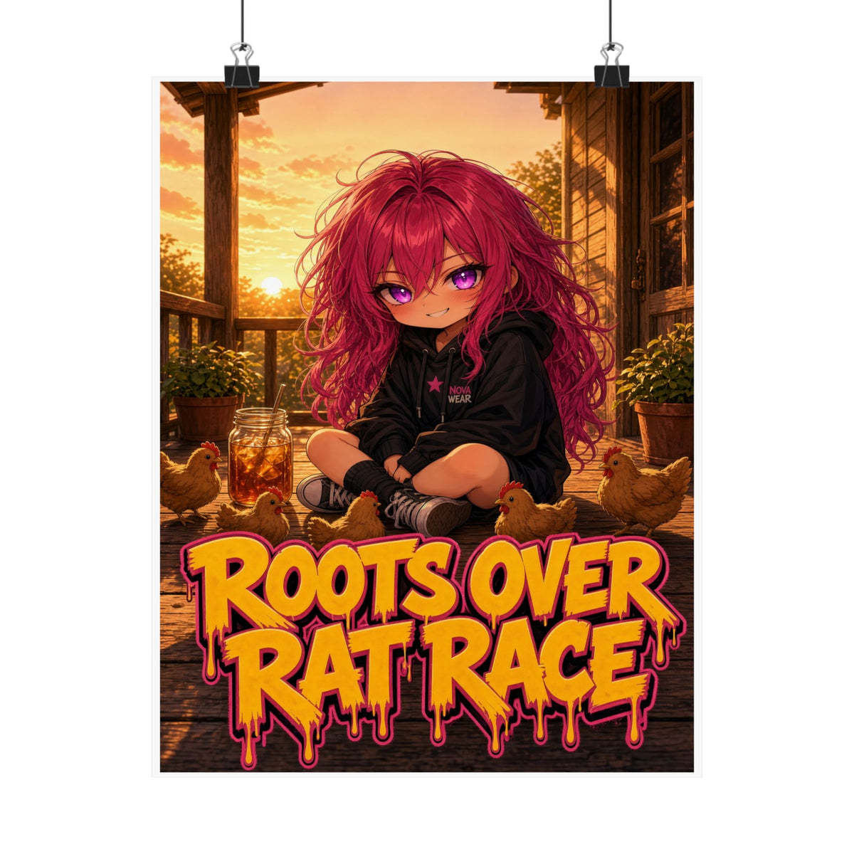 Roots Over Rat Race — Nova Poster (Nova Homestead)
