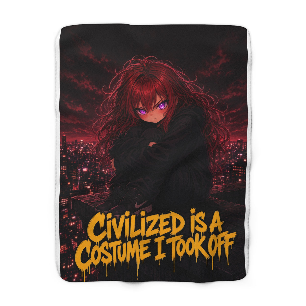 Civilized Is a Costume I Took Off — Nova Sherpa Blanket (Nova Feral)