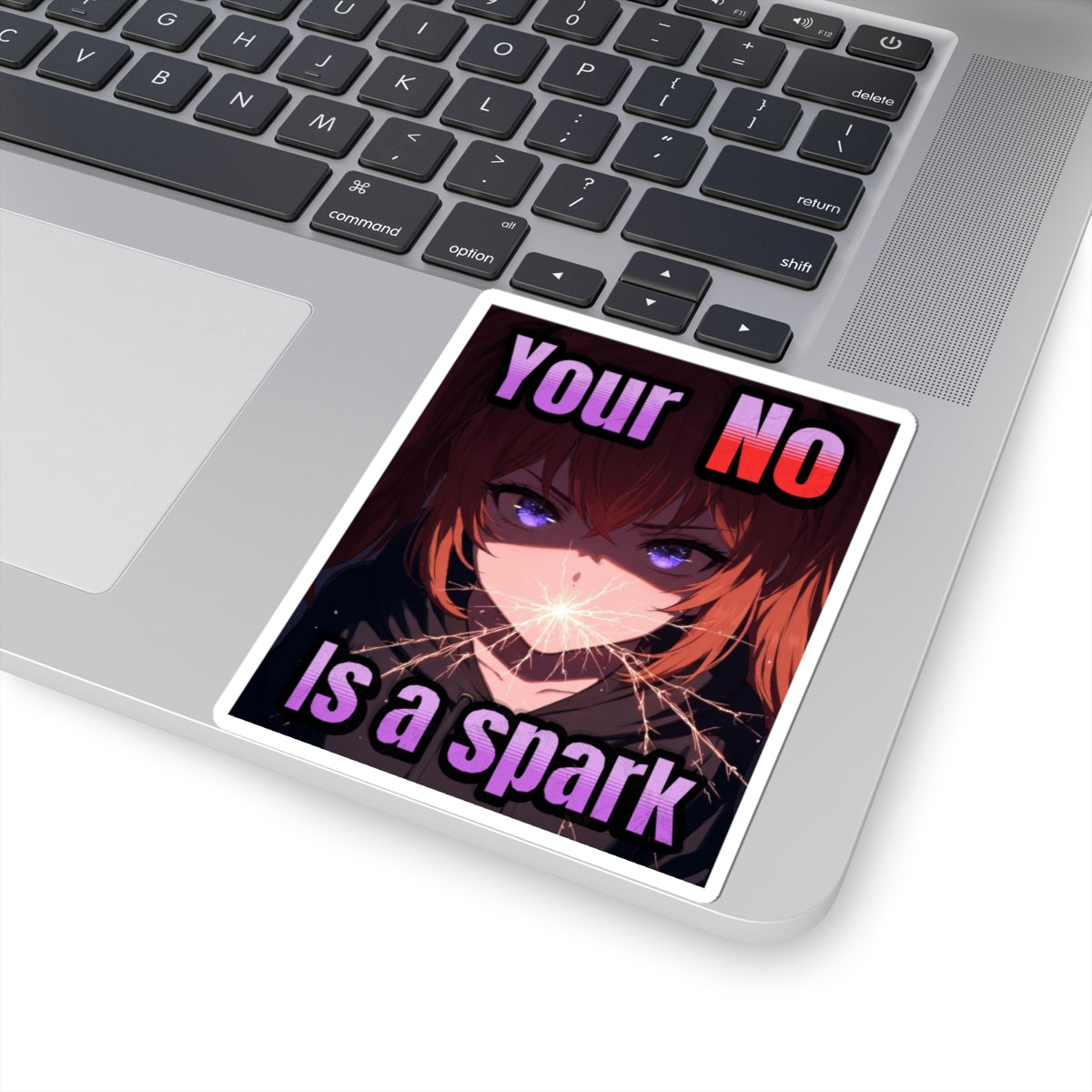 Your No Is a Spark-Kiss Cut Sticker
