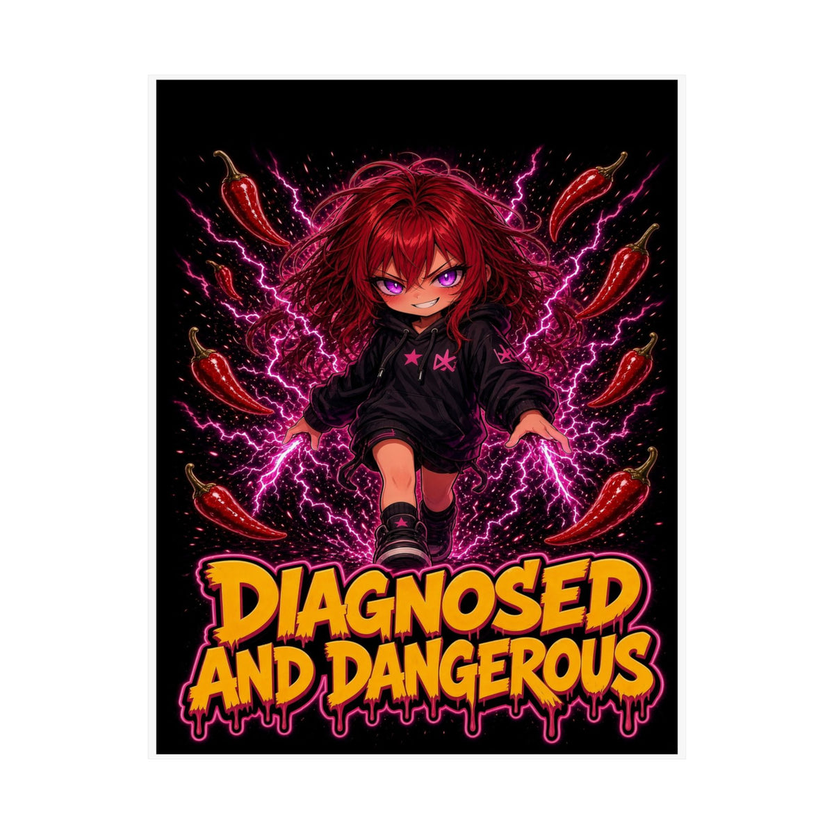 Diagnosed and Dangerous — Nova Poster (Nova NeuroSpicy)