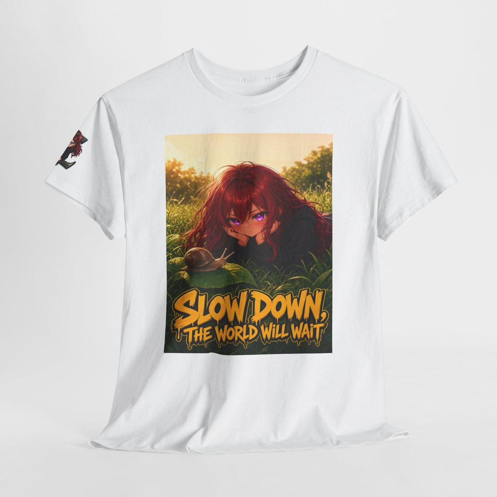 Slow Down, The World Will Wait — Nova Snail Tee