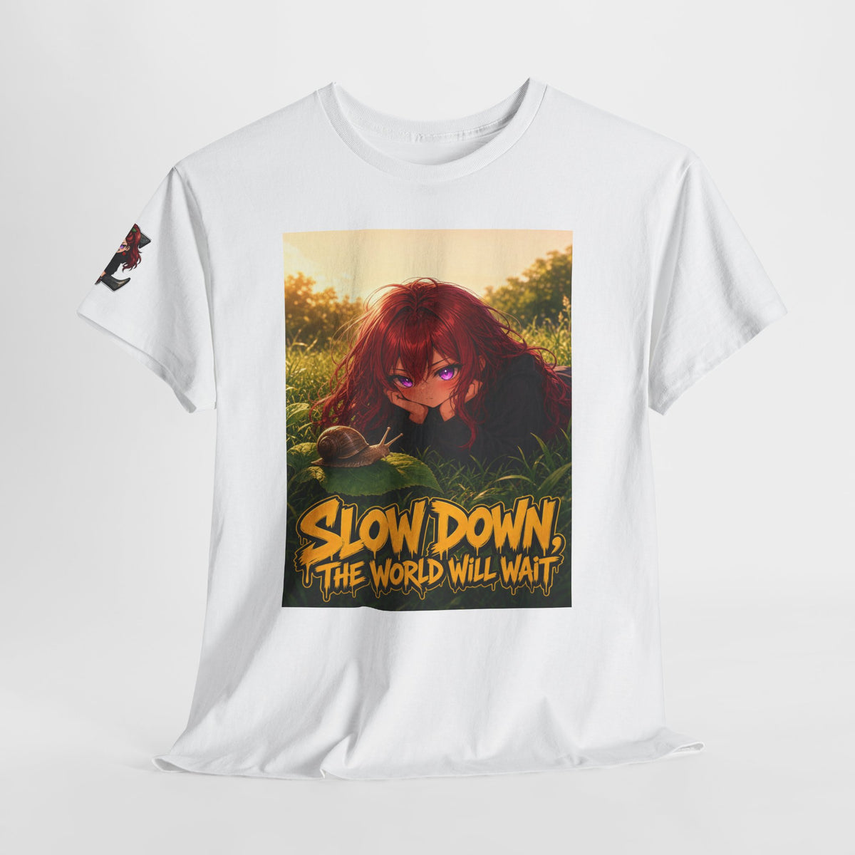 Slow Down, The World Will Wait — Nova Snail Tee