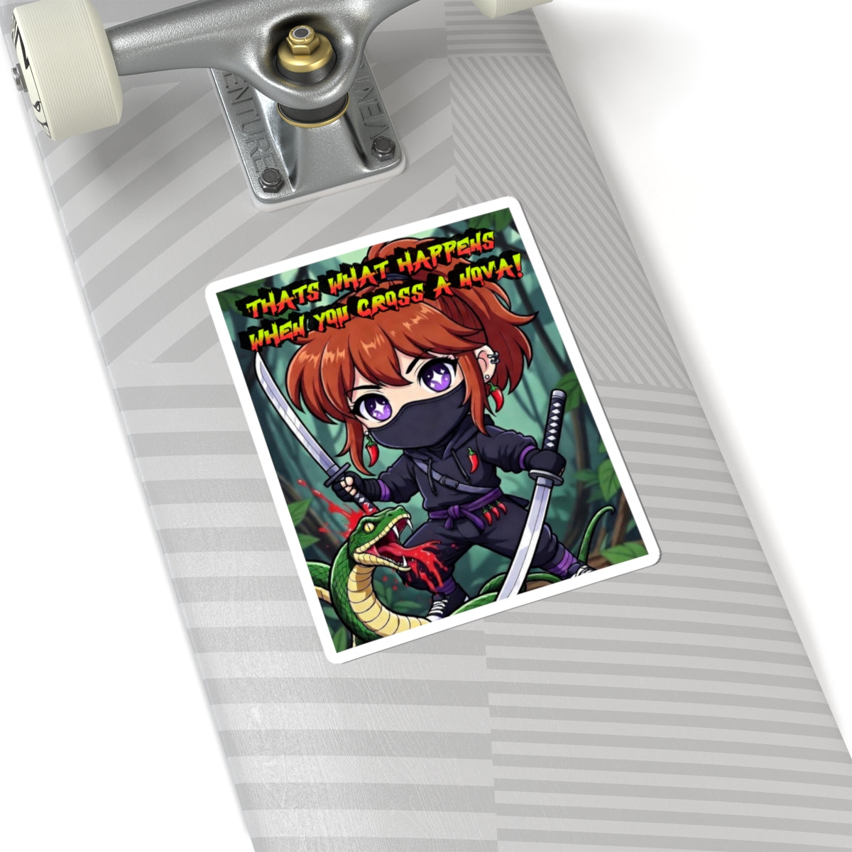 Don't Cross A Nova-Kiss Cut Sticker