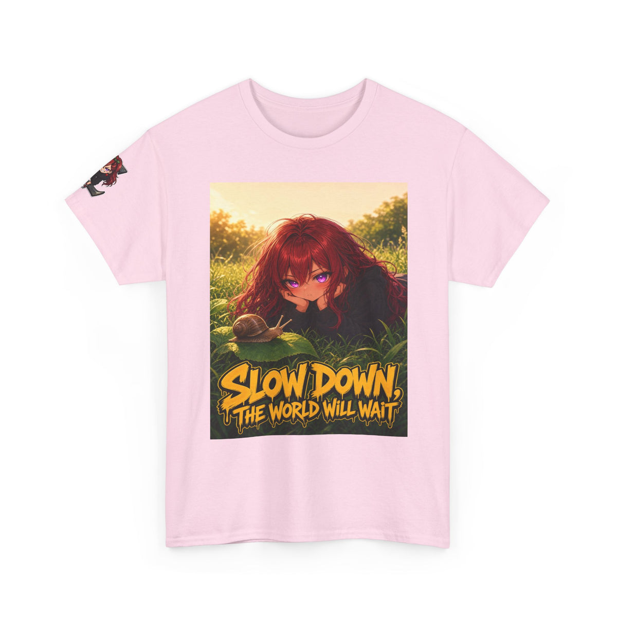 Slow Down, The World Will Wait — Nova Snail Tee