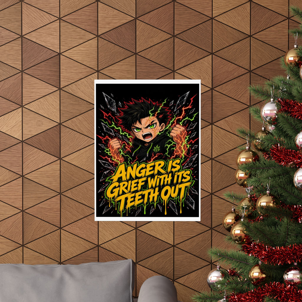 Anger Is Grief With Its Teeth Out — Silas Poster (Silas Rage)