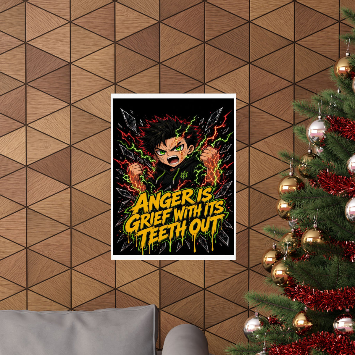 Anger Is Grief With Its Teeth Out — Silas Poster (Silas Rage)