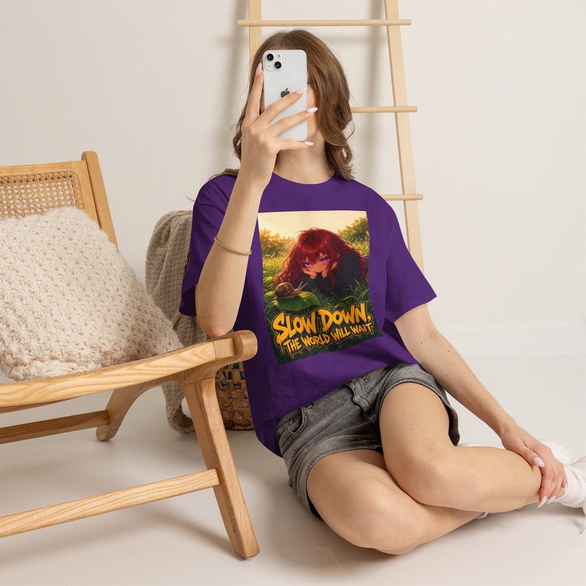 Slow Down, The World Will Wait — Nova Snail Tee