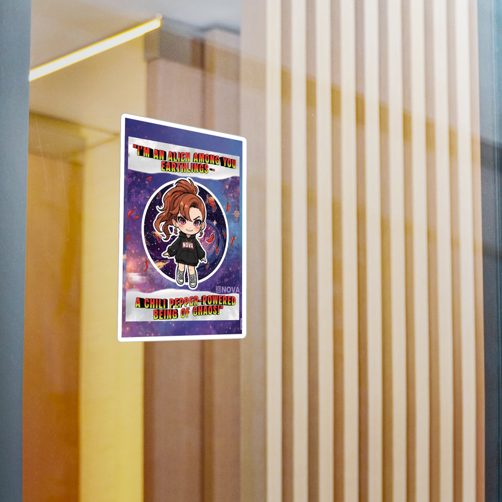 Chili-Powered. Alien-Approved. Sticker.
