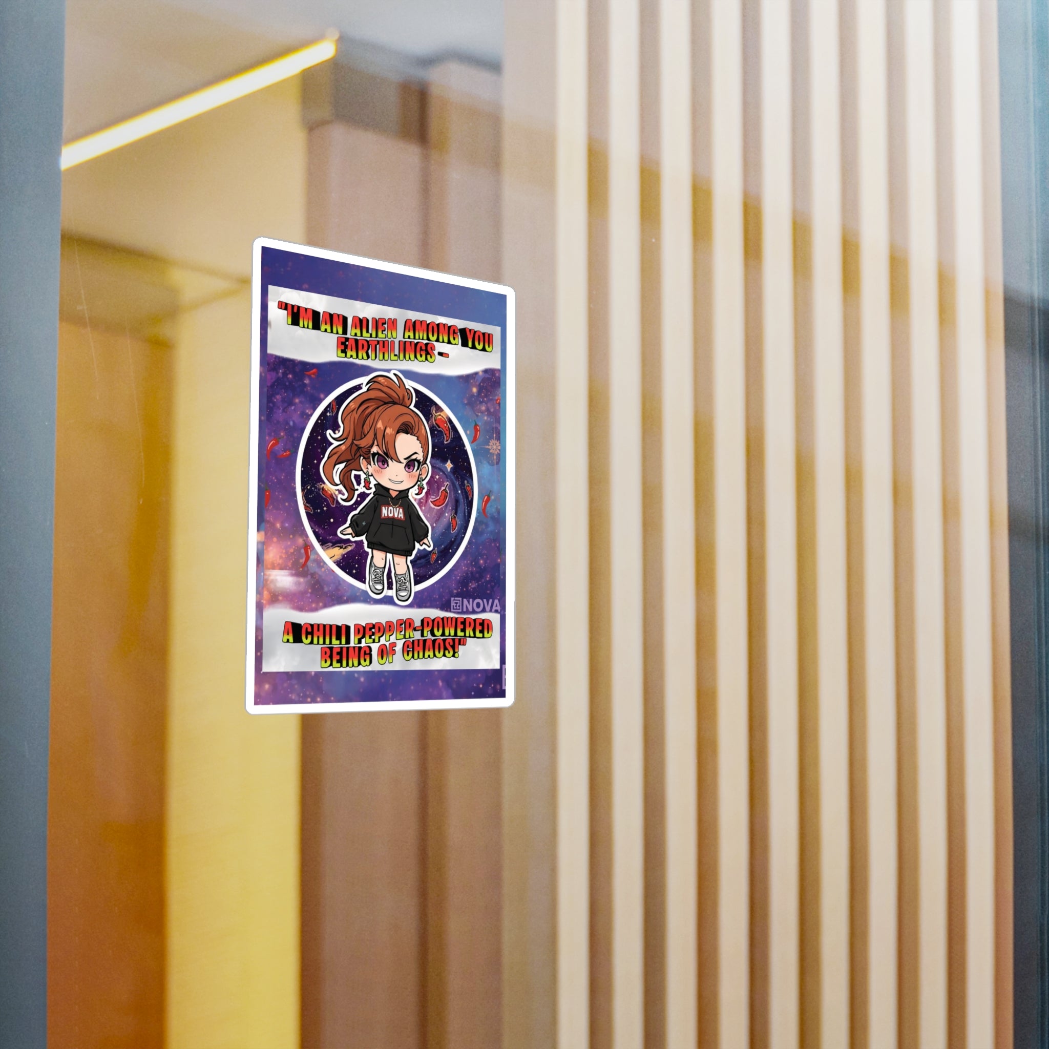 Chili-Powered. Alien-Approved. Sticker.