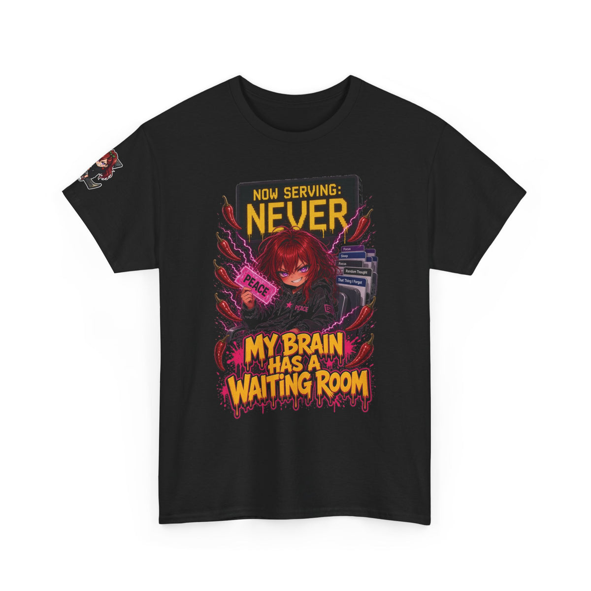 My Brain Has a Waiting Room Tee - Nova