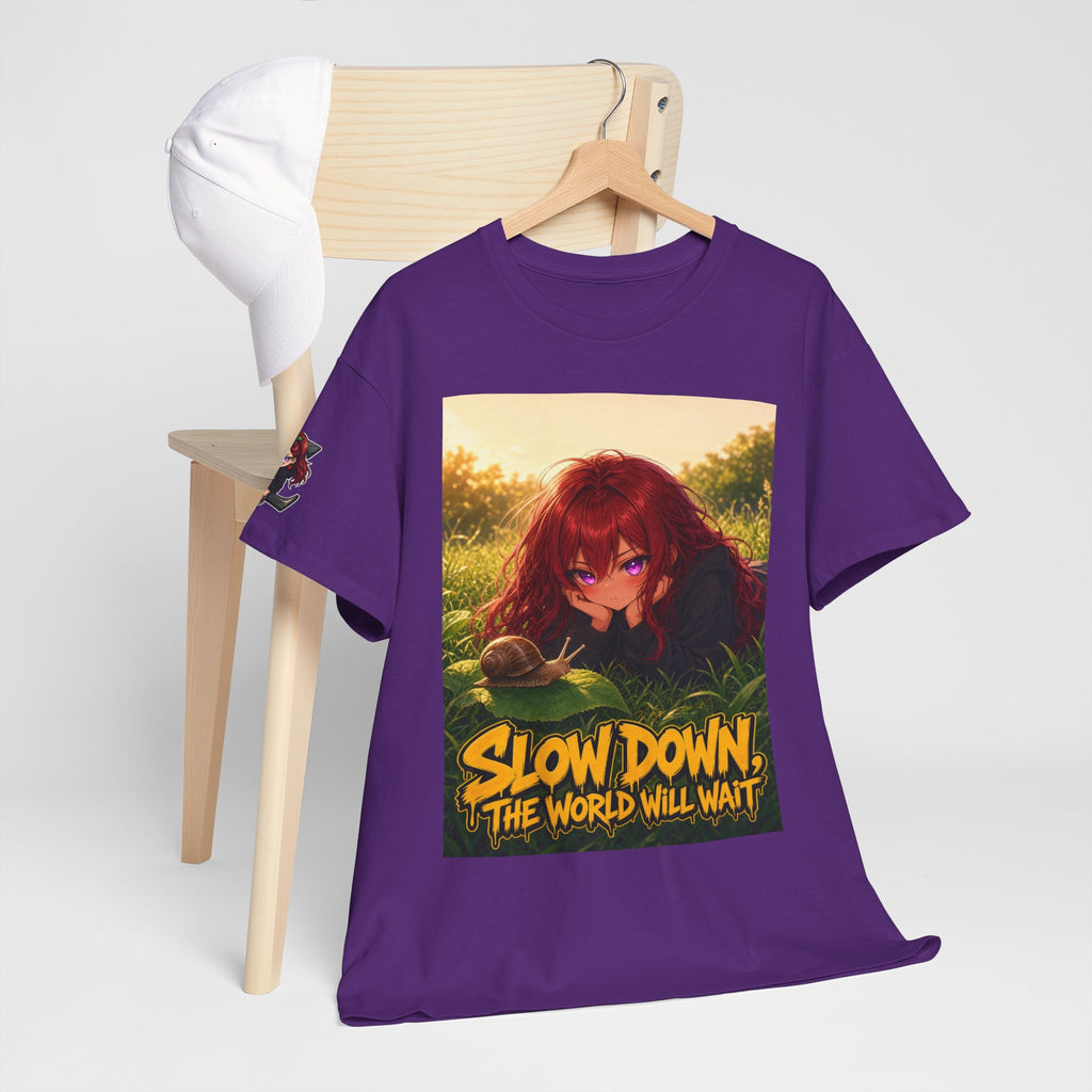 Slow Down, The World Will Wait — Nova Snail Tee