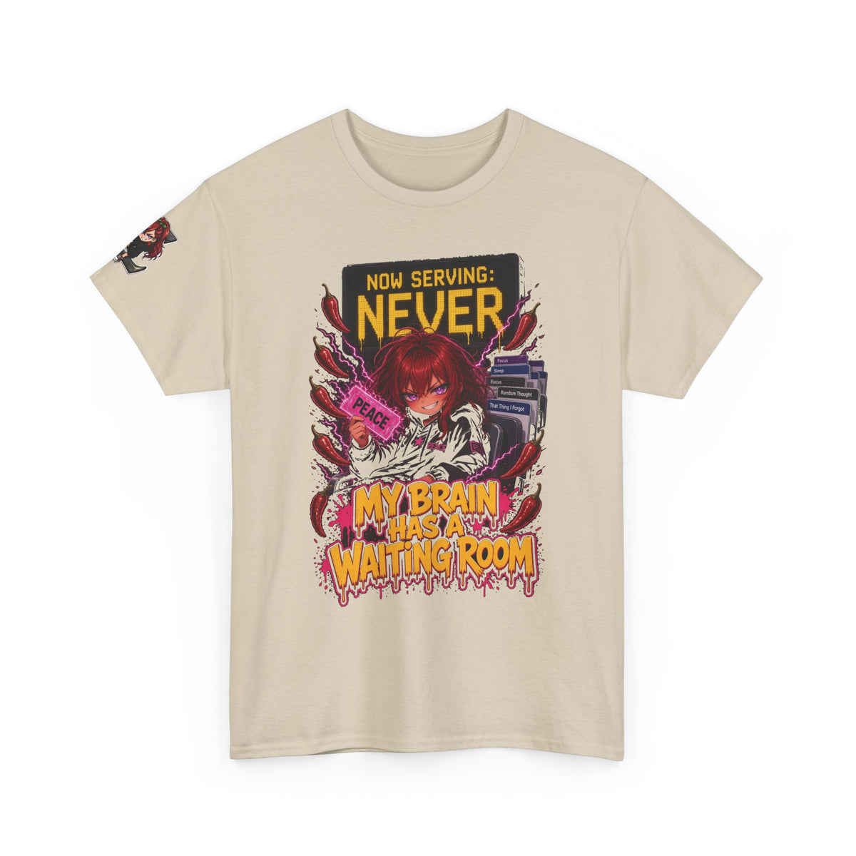 My Brain Has a Waiting Room Tee - Nova