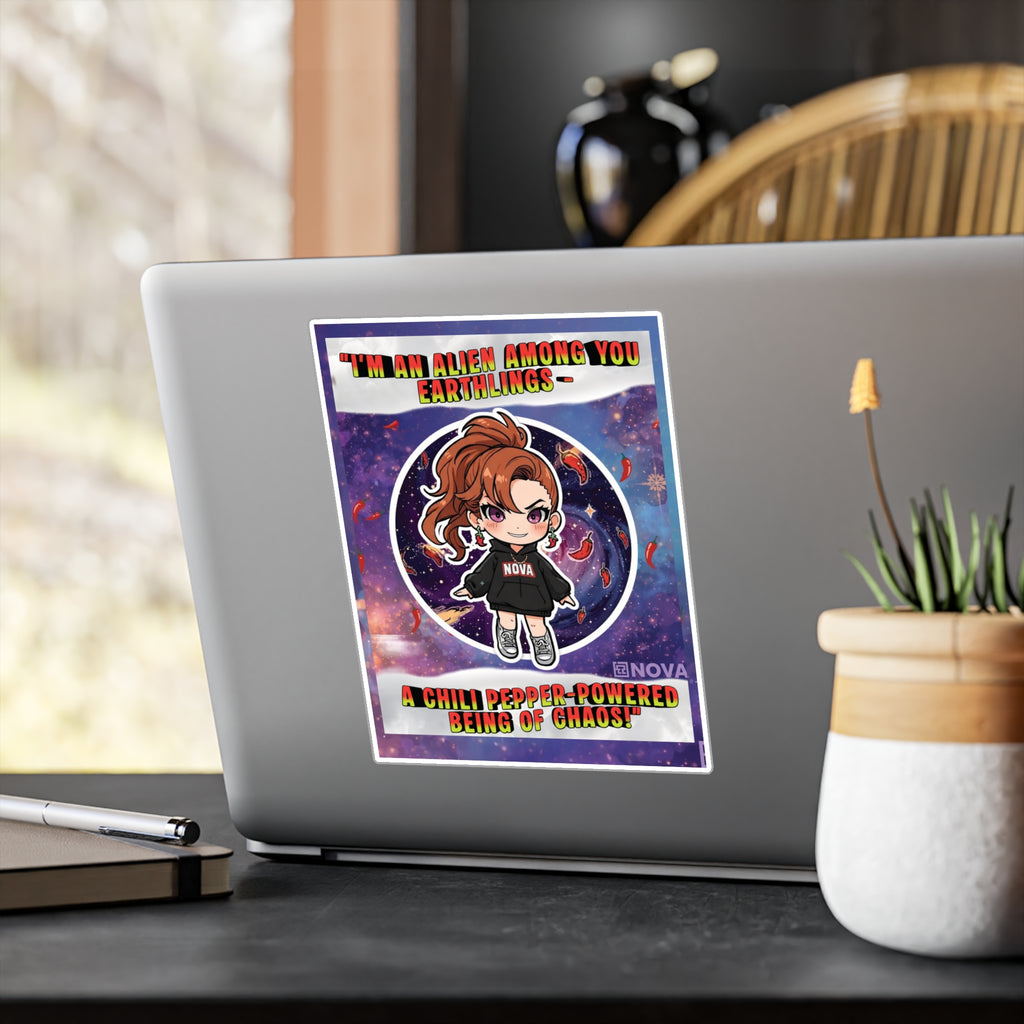 Chili-Powered. Alien-Approved. Sticker.