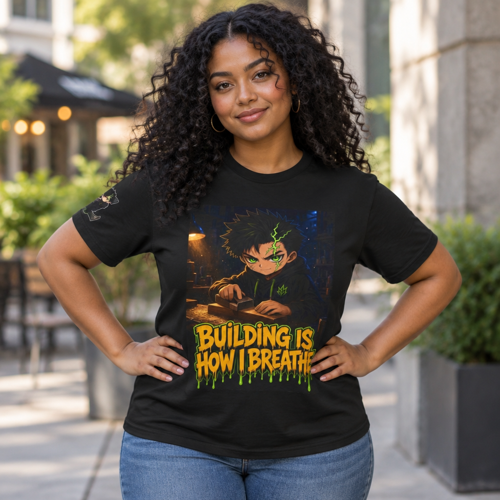 Building Is How I Breathe — Silas Tee