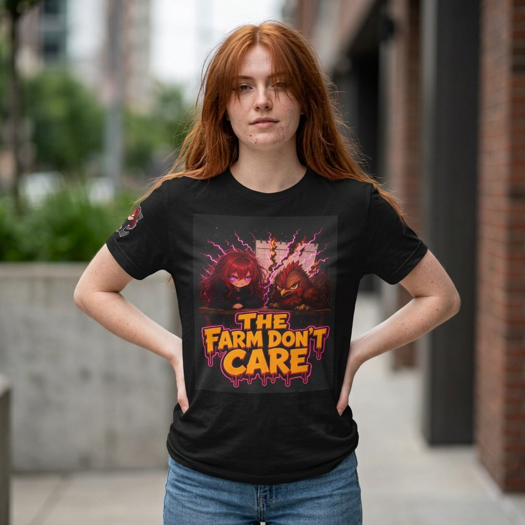 The Farm Don't Care — Nova & Silas Homestead Tee