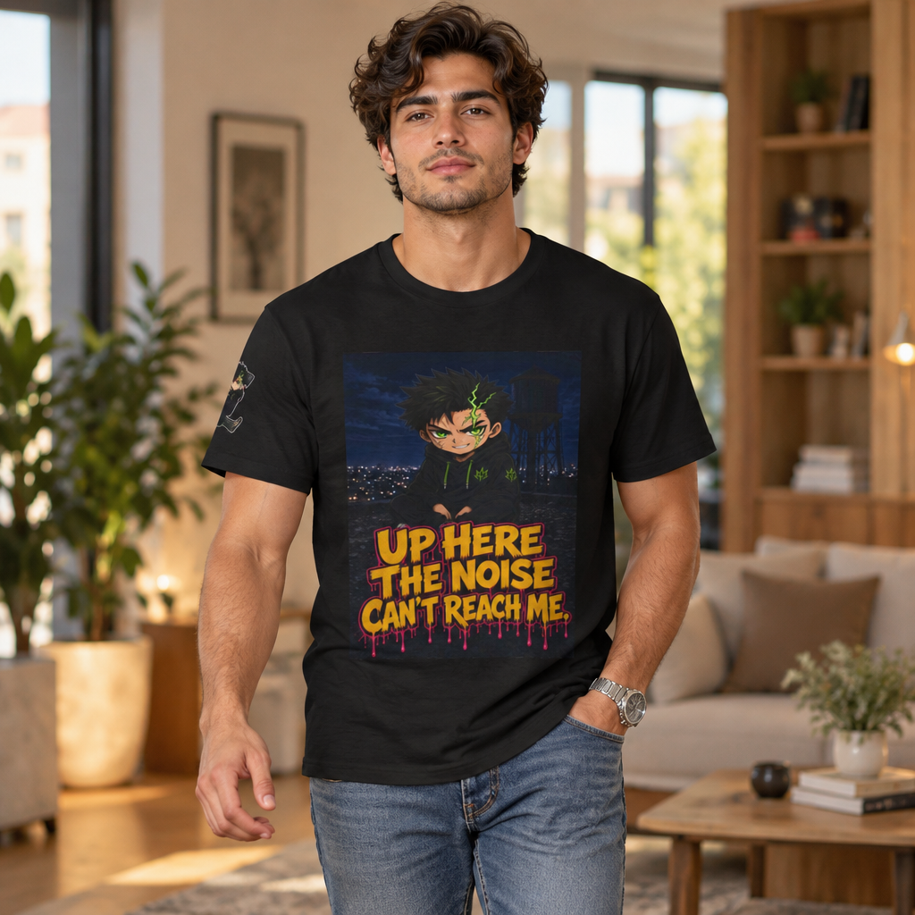 Up Here the Noise Can't Reach Me. Tee - Silas