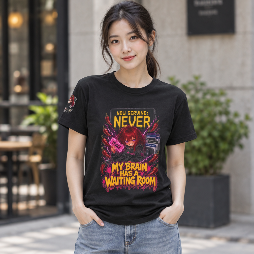 My Brain Has a Waiting Room Tee - Nova